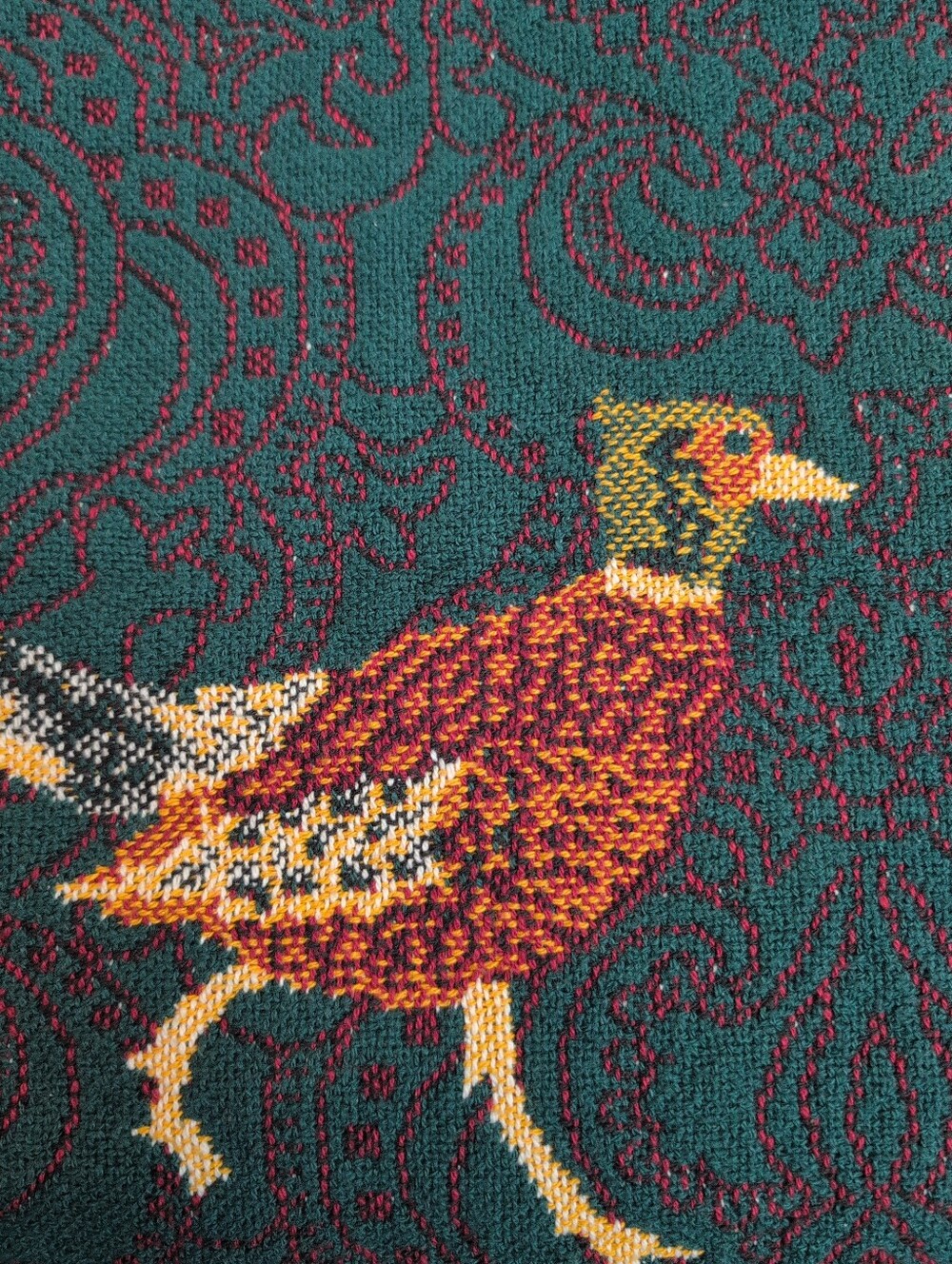 Vintage Goodwin Weavers Game Bird Tapestry Throw Blanket 46x66 Cotton USA - Picture 4 of 10